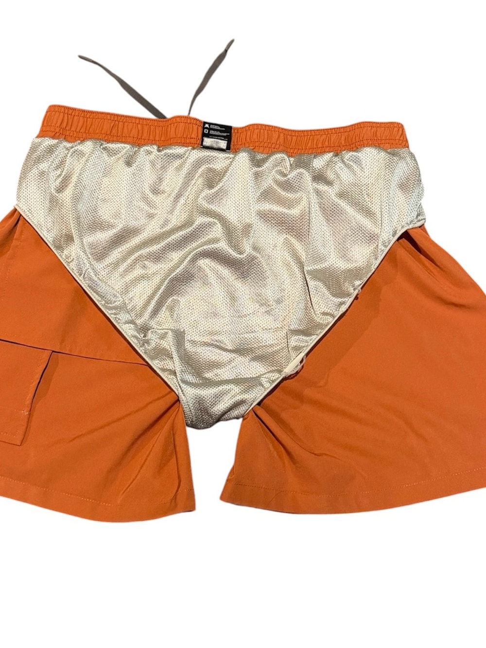 HUK Fishing Men’s Large Shirt & Shorts Set Tan Orange Outdoor Performance Outfit - Picture 12 of 15